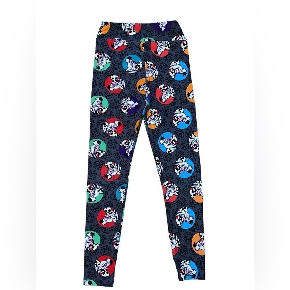 LuLaRoe Tween Leggings • Disney’s Cruella DeVIL • Adult 00-0 & Juniors 8-16 •EUC